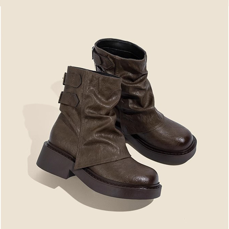 Free shipping designer boots keep warm Chunky Heel Boots Elevate Your Outfit with Trendy Stable Style