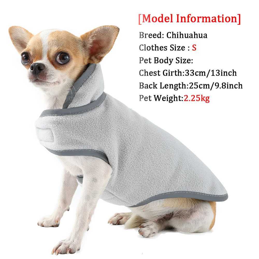 Reflective Pet Jacket With Leash Hole Reversible Waterproof Dog Outfits For Small Medium Dogs Cat Warm Chihuahua Vest For WinterW251017