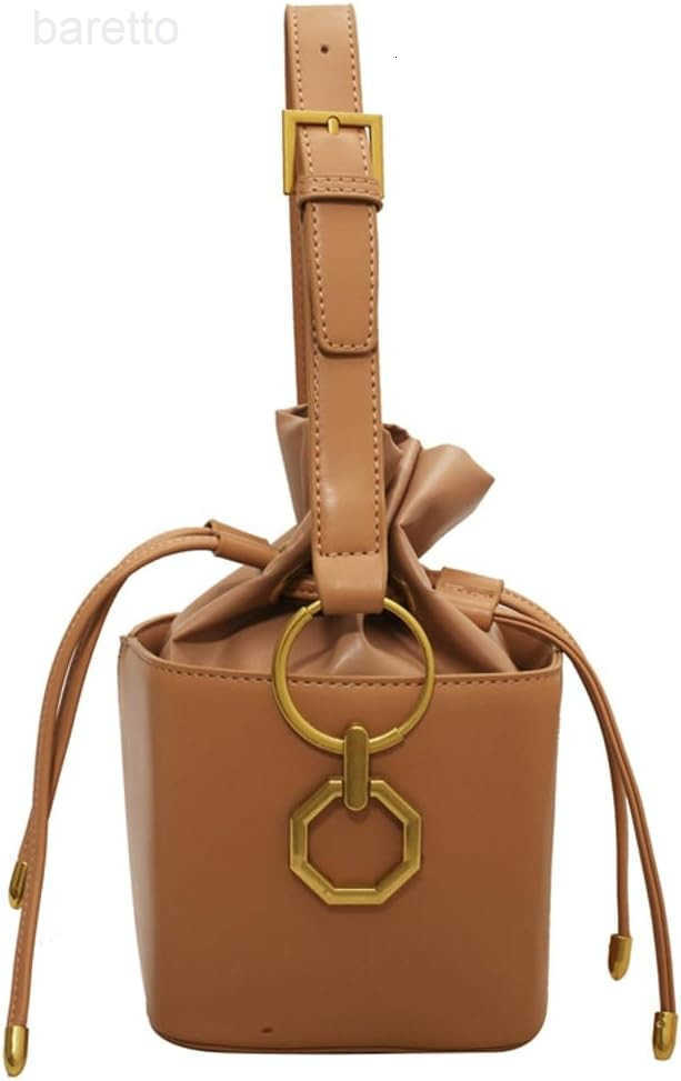 Casual Bucket Bag Trendy Crossbody Bags For Women Vegan Leather Handbags Elegant Clutch Purses Womens Evening Bag Z251016