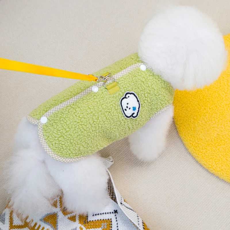 Fleece Warm Dog Vest Jacket Winter Green Costumes Dog Clothes For Small Dogs Chihuahua Bulldog Sleeveless Coat Puppy Outfits XXLW251017