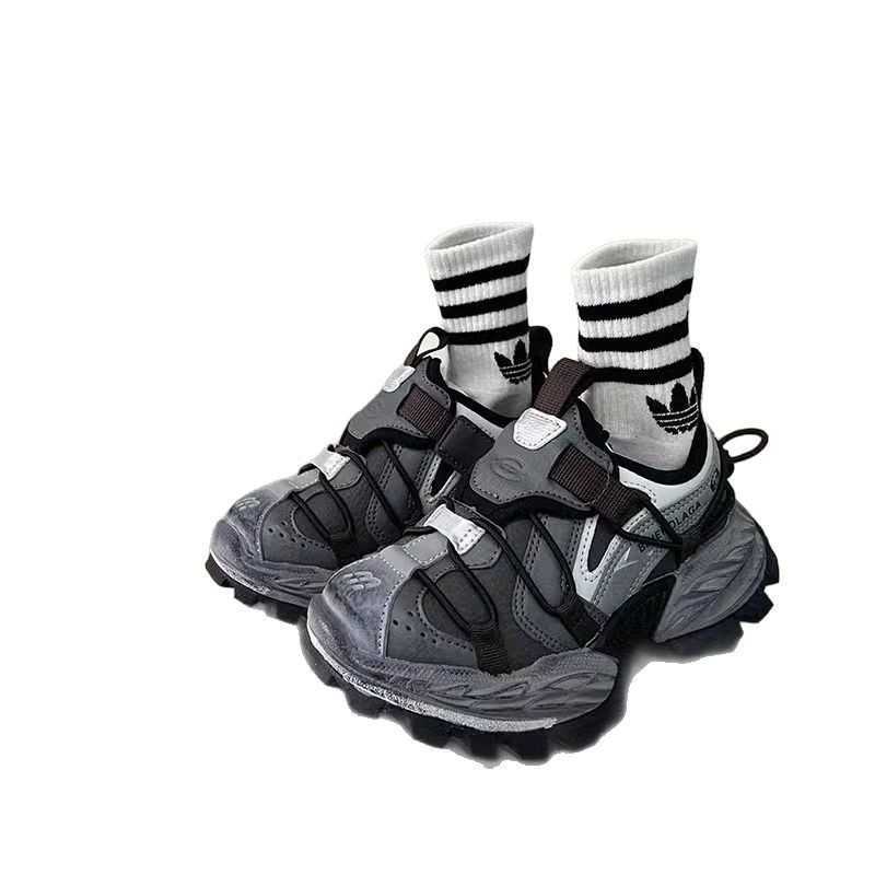 Childrens Sports Shoes 2025 Spring and Autumn New Boys Dad Shoes Trendy Brand Big Kids Girls Casual Shoes Breathable Single Shoes W251017