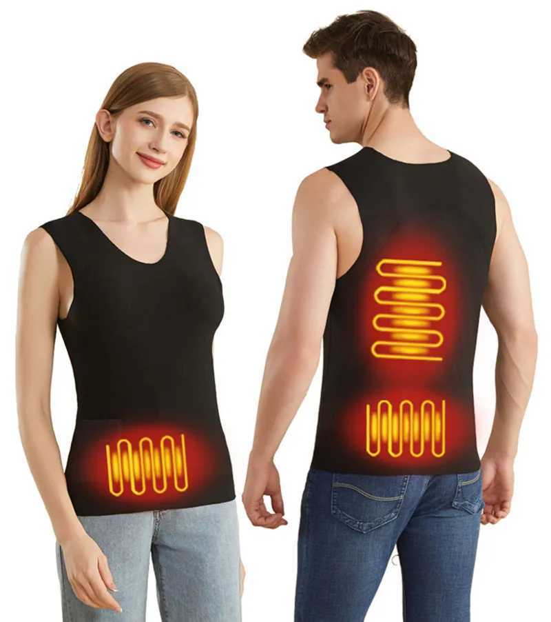 New Mens Winter 3Zone Intelligent Heating Vest Slim Fit Fashion Versatile Casual Warm and Heated Sleeveless Top No Power Bank H251017