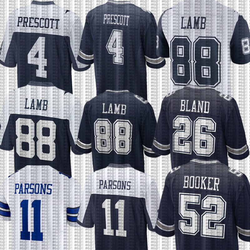 Dak Prescott CeeDee Lamb George Pickens Trevon Diggs Tyler Booker Brandon Aubrey Jake Ferguson Javonte Williams Dante Fowler Jr nfl Cowboys Football Jersey