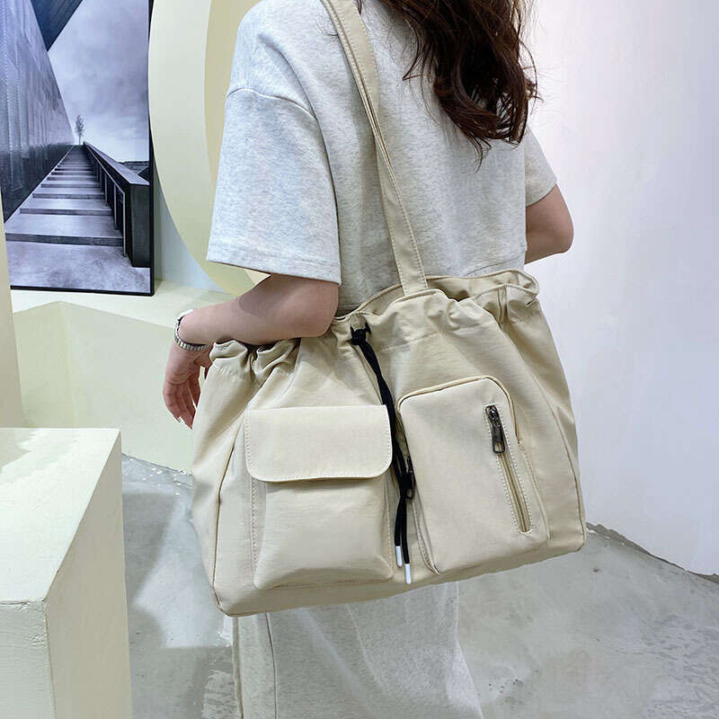 2024 New Single Shoulder Crossbody Large Capacity Tote Trendy Fashionable Commuter Simple Casual Shopping Bag for Women