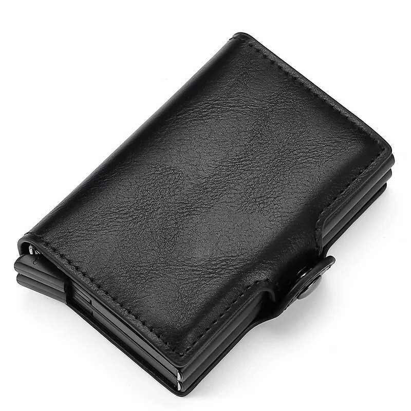 RFID Block Card Holder for Men Durable and Sleek Front Pocket Wallet Credit Card Wallet with Popup Mechanism Carbon FiberW251017