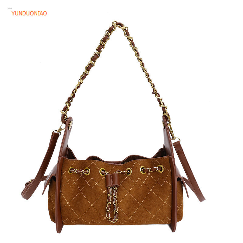 New minimalist style designer bag with suede texture luxury handbag underarm bag new fashionable women's crossbody bag