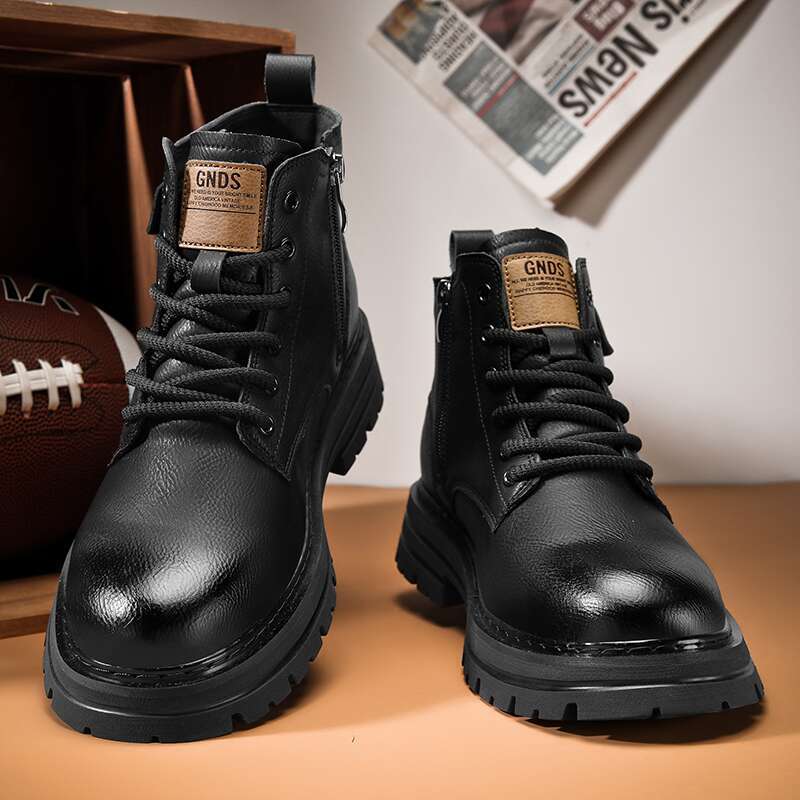 High Quality Mid Top Martin Boots, Outdoor Instagram Plush Leather Shoes
