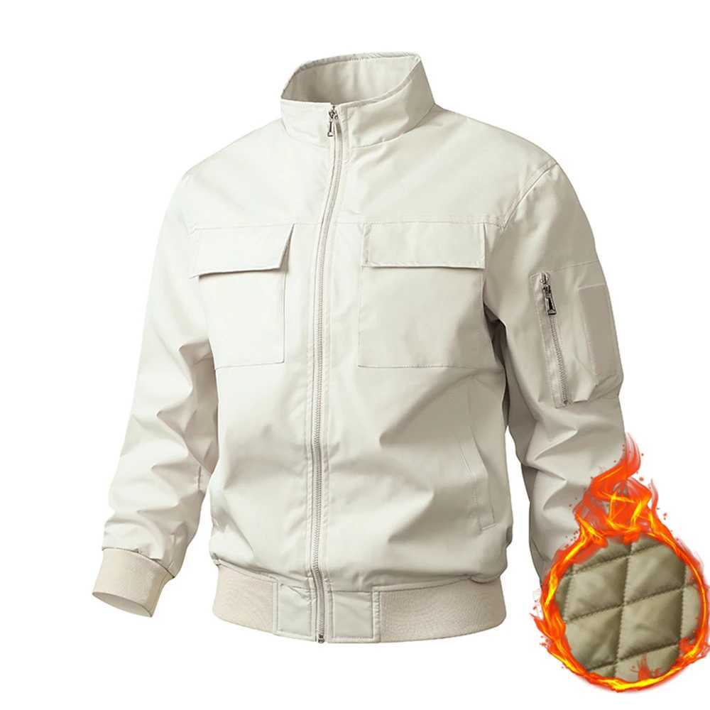 Winter Military Tactical Jacket Mens Solid Color Baseball Jacket Casual Thicken Windproof Warm Air Force MA1 Pilot Jackets Men J251017