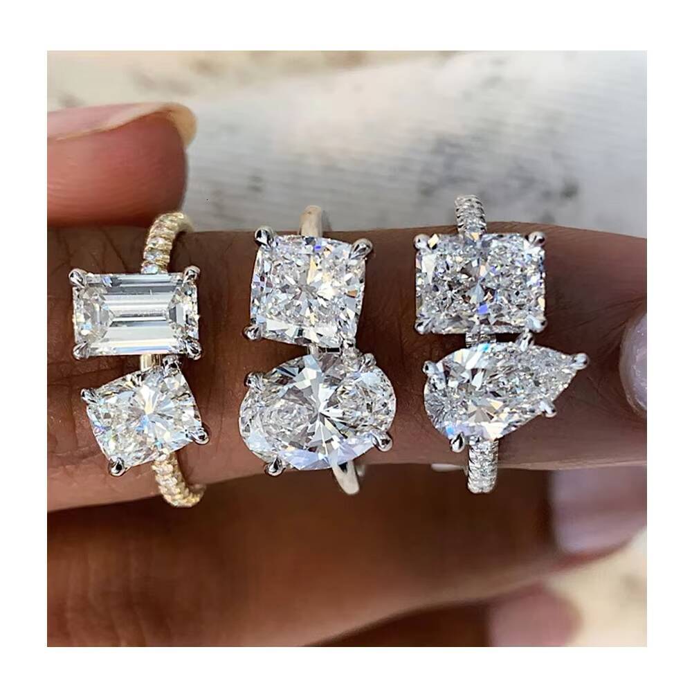 Bijoux Quality Jewelry Manufacturer Design Woman Engagement Moissanite 925 Silver 14K Gold Diamond Rings Customize Jewelry