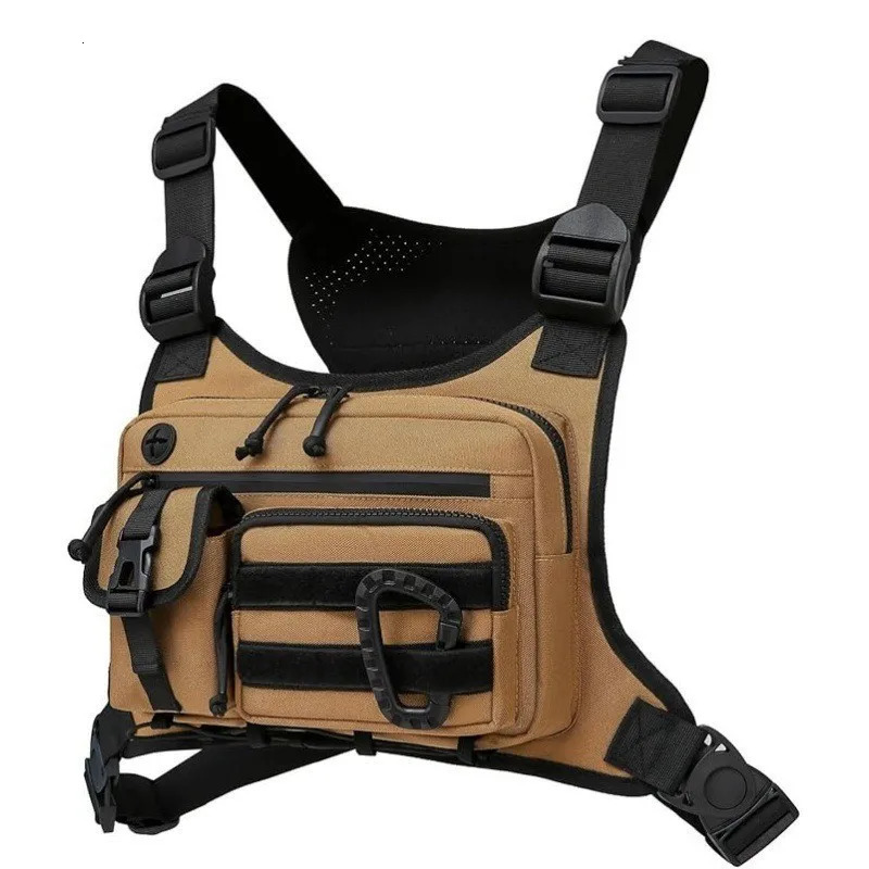 Outdoor Tactical Chest Bag Mens Vest EDC Waterproof AntiTheft Chest Pack for Cycling Bags Running Front Chest Bag Handbag 251016