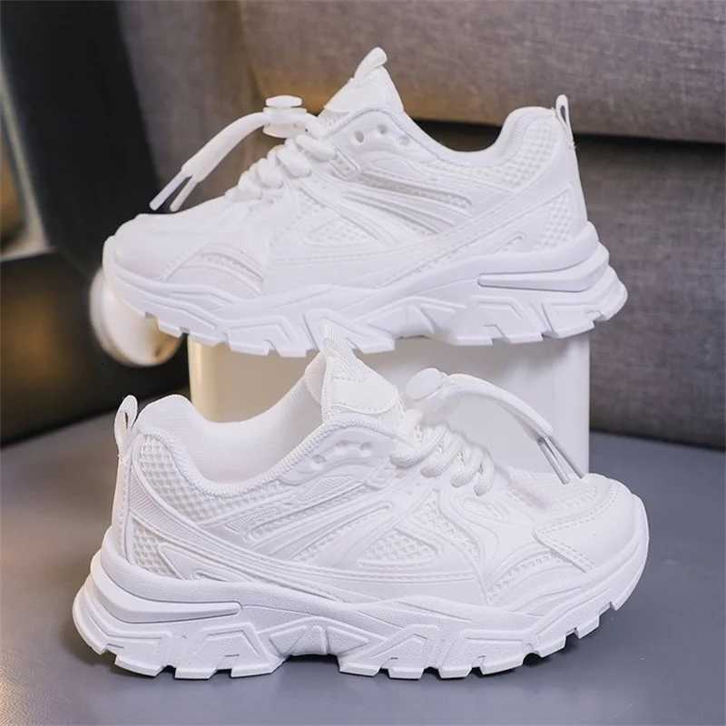 Size 2637 Girls Pink Platform Sneakers Kids Chunky Sole Chidlrens Mesh Sports Shoes Boys Toddler Unisex Casual ShoesT251017