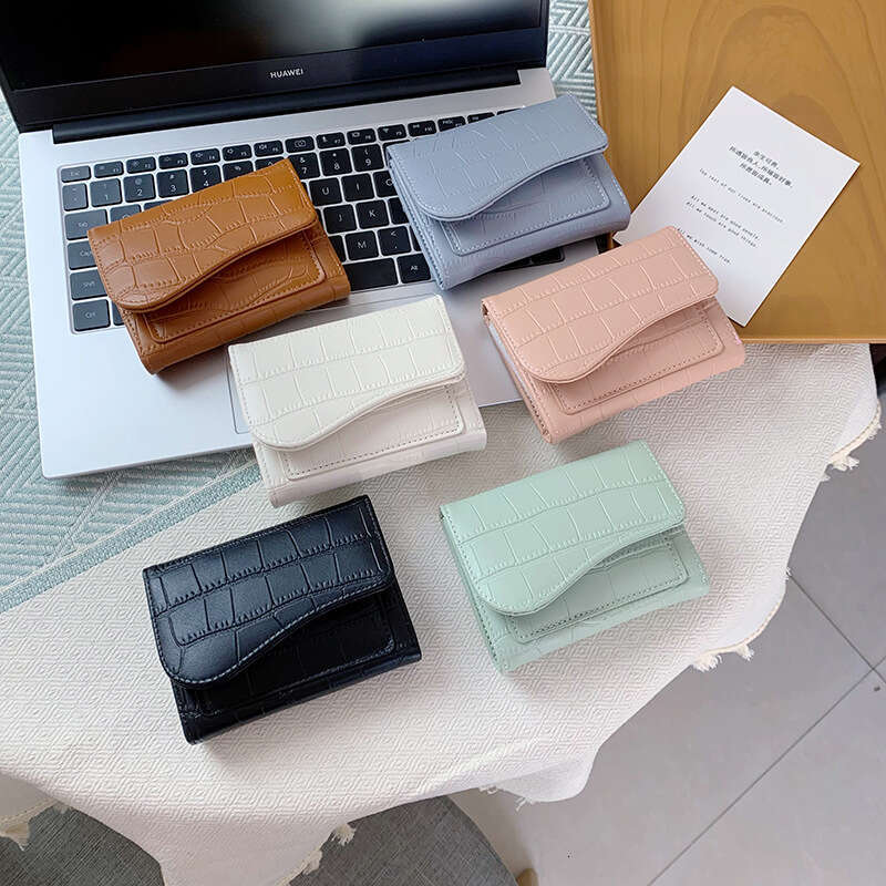 Women's Wallet Short Fashion Multi-color Multi-card Slot Card Holder Zipper Coin Purse Multi-functional