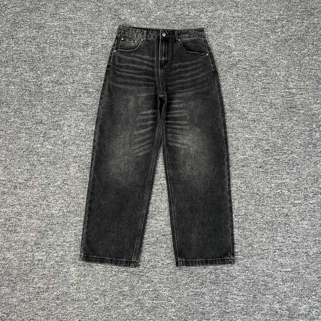 Embroidery Christ the Redeemer Derschutze Denim Leg Jeans Pants Men Women Top Version Joggers Trousers1 Y251105