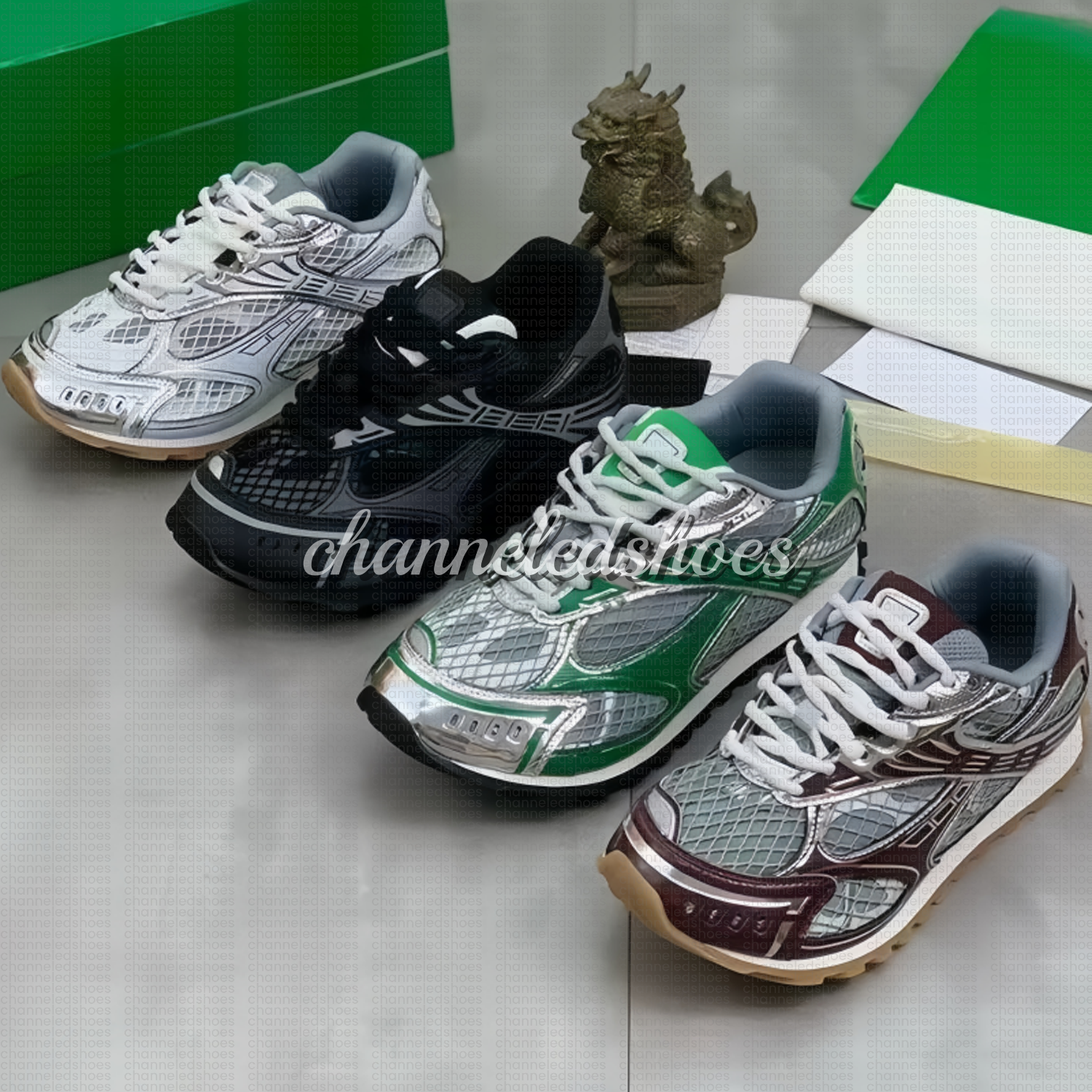 Designer Orbit Shoes Casual Shoes Men Women Shoes Sneakers Stylish Unique Fishnet Upper Men Vintage Versatile Lightweight Technical Mesh Rubber Sneakers