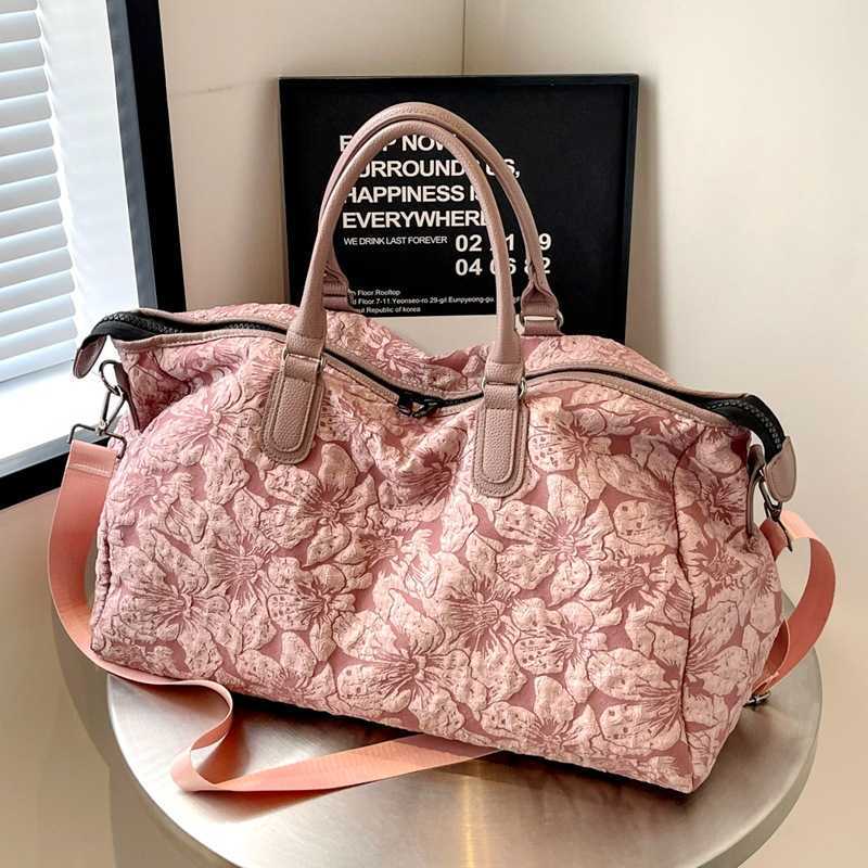 Short Trip Travel Bag Large Capacity Women's Handheld Storage Bag Business Trip Travel Luggage Bag Korean Style Crossbody Sports Fitness Bag