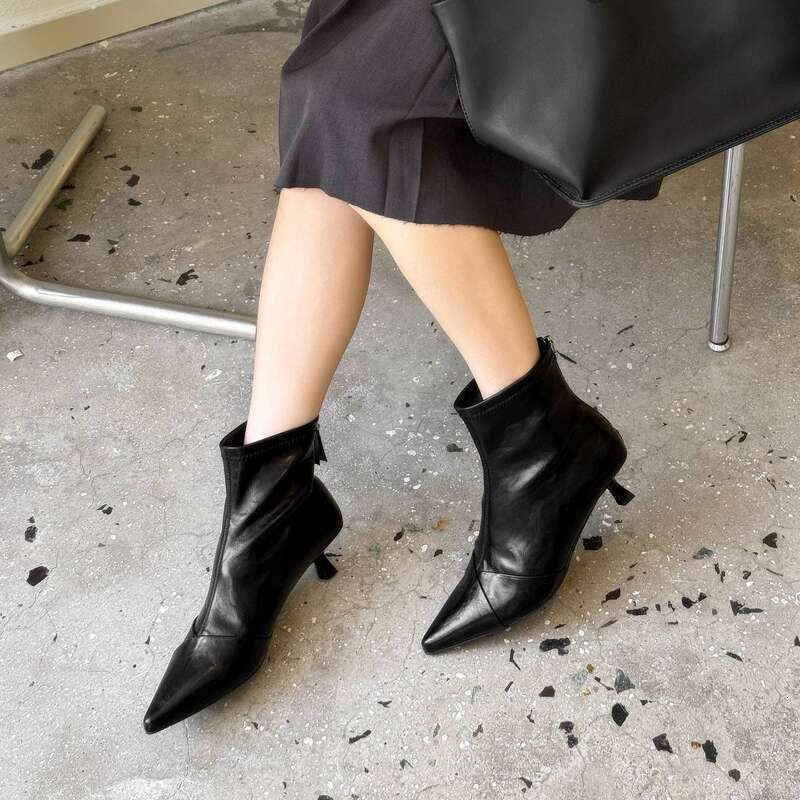Cameido French Style Pointed Toe Slim Heel Fashion Boots For Autumn
