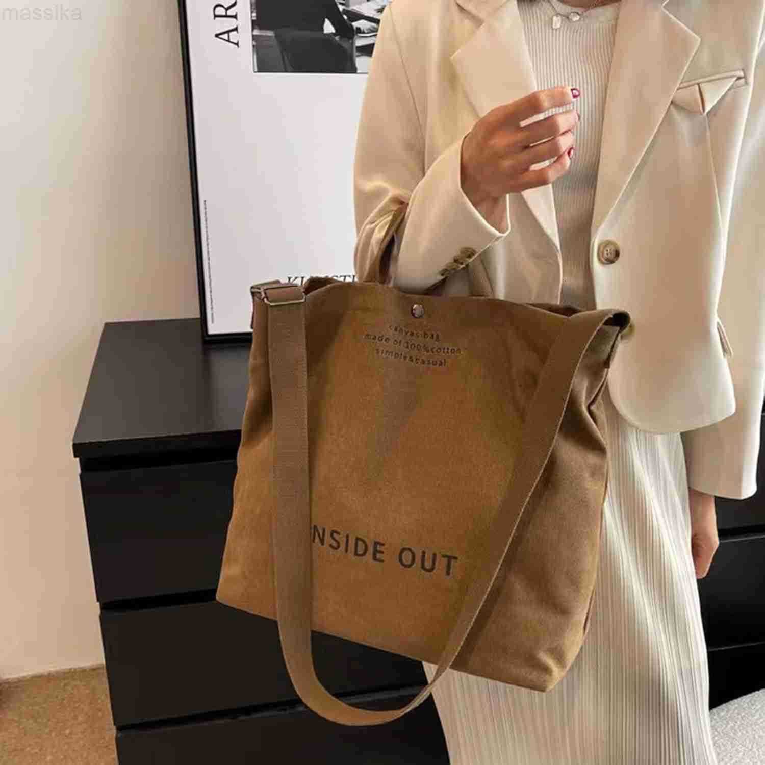 Large Canvas Tote Bag For Women Handbags Casual Shoulder Bag Crossbody Top Handle Bag Crossbody Handbags M251017