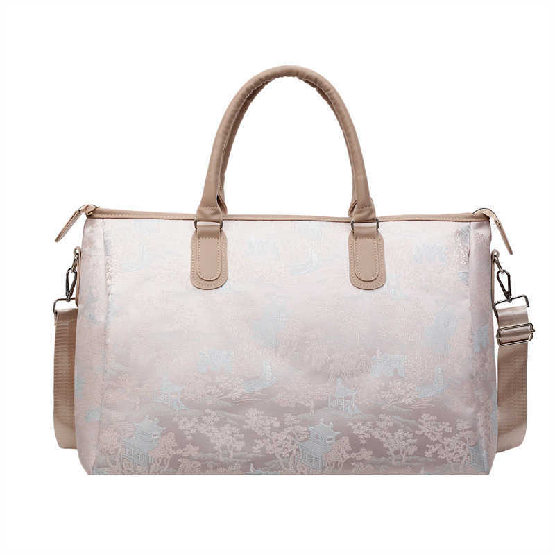 New Chinese Style Embroidered Travel Bag 2025 New Women's Large Capacity Crossbody Bag with Unique Design Niche Luggage Bag 250415