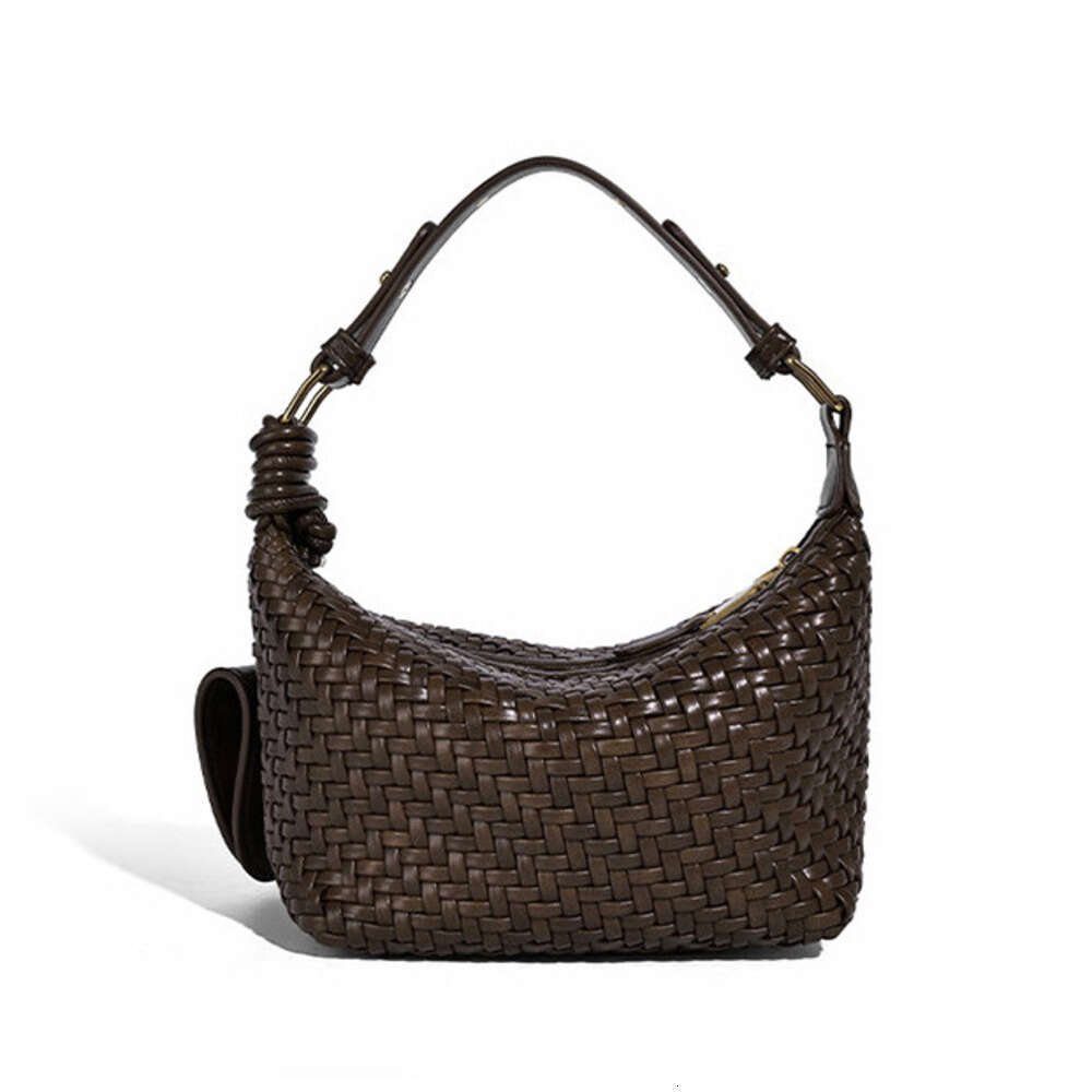 2025 New High-end Hand-woven Lunch Box Fashionable Single Shoulder Crossbody Handheld Bento Bag