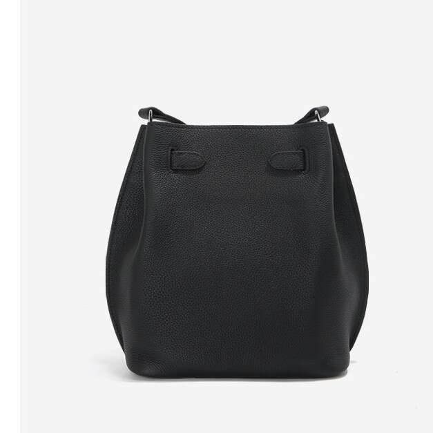 Togo Top Layer Cowhide Bucket Genuine Leather Women New Niche Design Trendy Shoulder Crossbody Bag High Quality