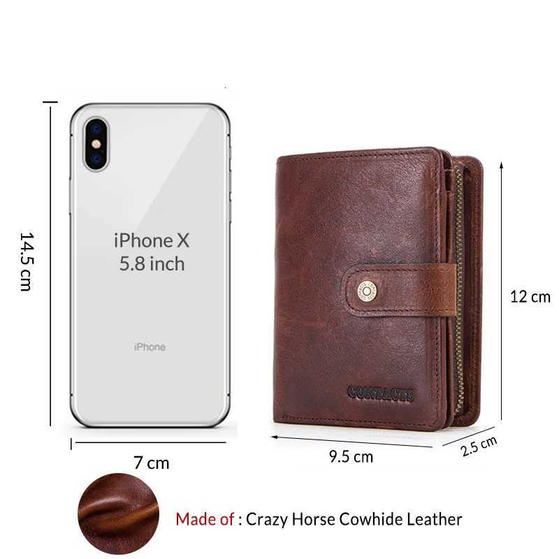 100 Genuine Leather Men Wallets Zipper Engraving Coin Purse Short Male Money Bag Quality Rfid Walet Small Card Holder ClutchW251017