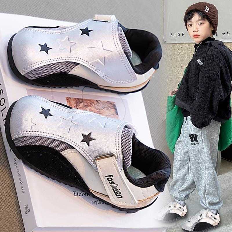 Boys Shoes Sneakers 2025 New Autumn Childrens Soft Sole NonSlip Sports Shoes Boys Big Kids Cool HighEnd Feel W251017