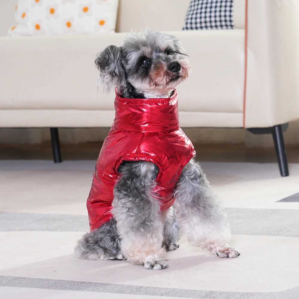 Winter Warm Pet Clothes For Small Medium Dogs Cats Windproof Waterproof Dog Vest Coat With Dring French Bulldog Puppy OutfitsW251017