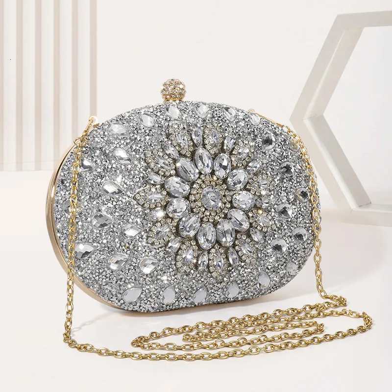 Luxury High Design Women Evening Bag Brand Party Banquet Glitter Bag for Ladies Wedding Clutch Handbag Shoulder Bag Chain Bolsas Z251017