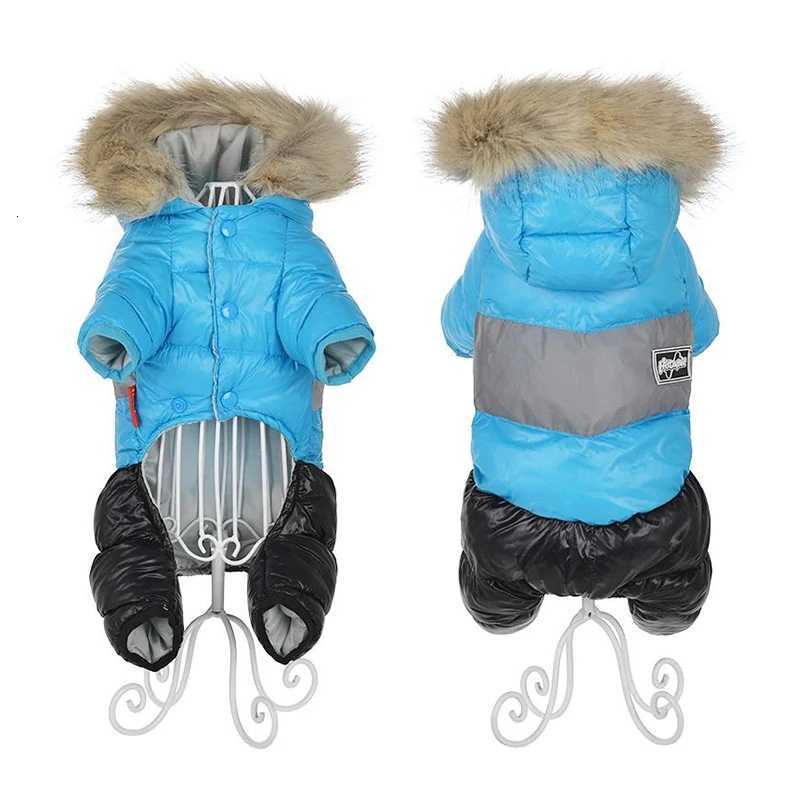 Winter Pet Jumpsuit Warm Puppy Hoodies Button Coat For Small Medium Dogs Cats Reflective Windproof Clothes Chihuahua CostumeW251017