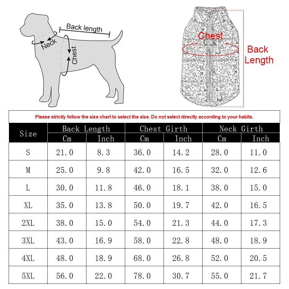 Waterproof Pet Jacket For Christmas Winter Warm Dog Coat For Small Medium Dogs New Year Santa Claus Print Pets Bulldog OutfitsW251017
