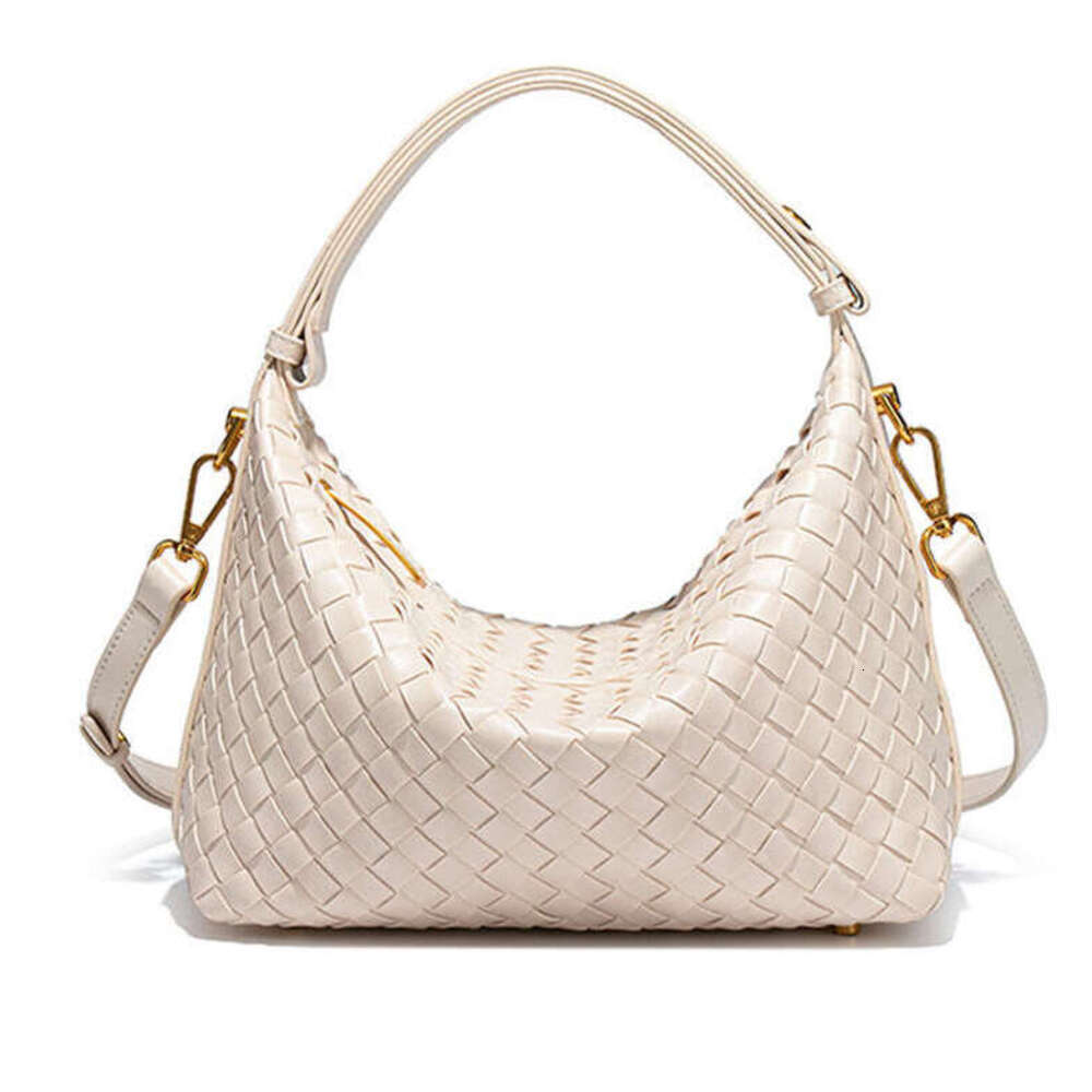 New Hand-Woven Handheld Lunch Box for Women, Commuting Casual Versatile Single Shoulder Crossbody Bento Bag