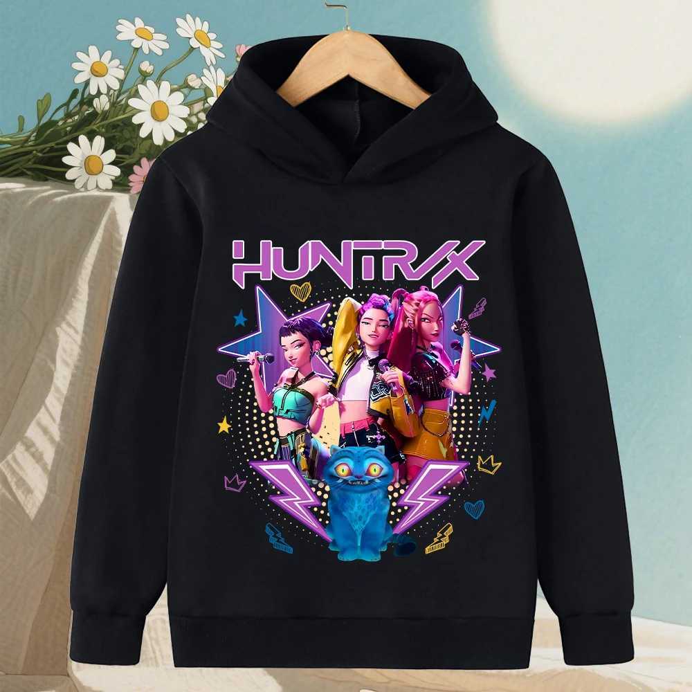 KPop Devil Hunter Korean Wave Girls Clothes Boys Hoodies Warm Kids Trendy Fashionable and Casual Autumn and Winter Sweaters C251017
