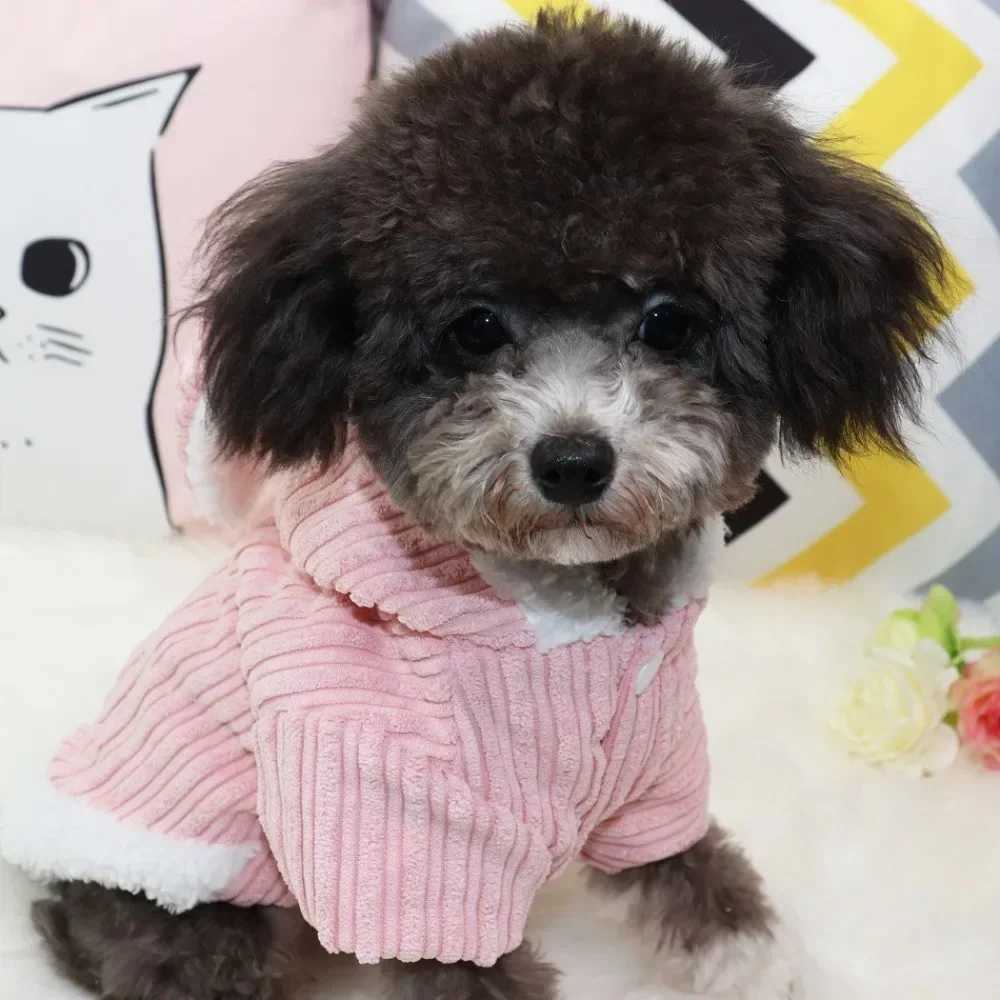 Adorable Rabbit Design Dog JacketWarm Winter Coat for Chihuahua Puppy with Soft Fur Hoodie Cozy PetClothes SmallBreed OuterwearW251017
