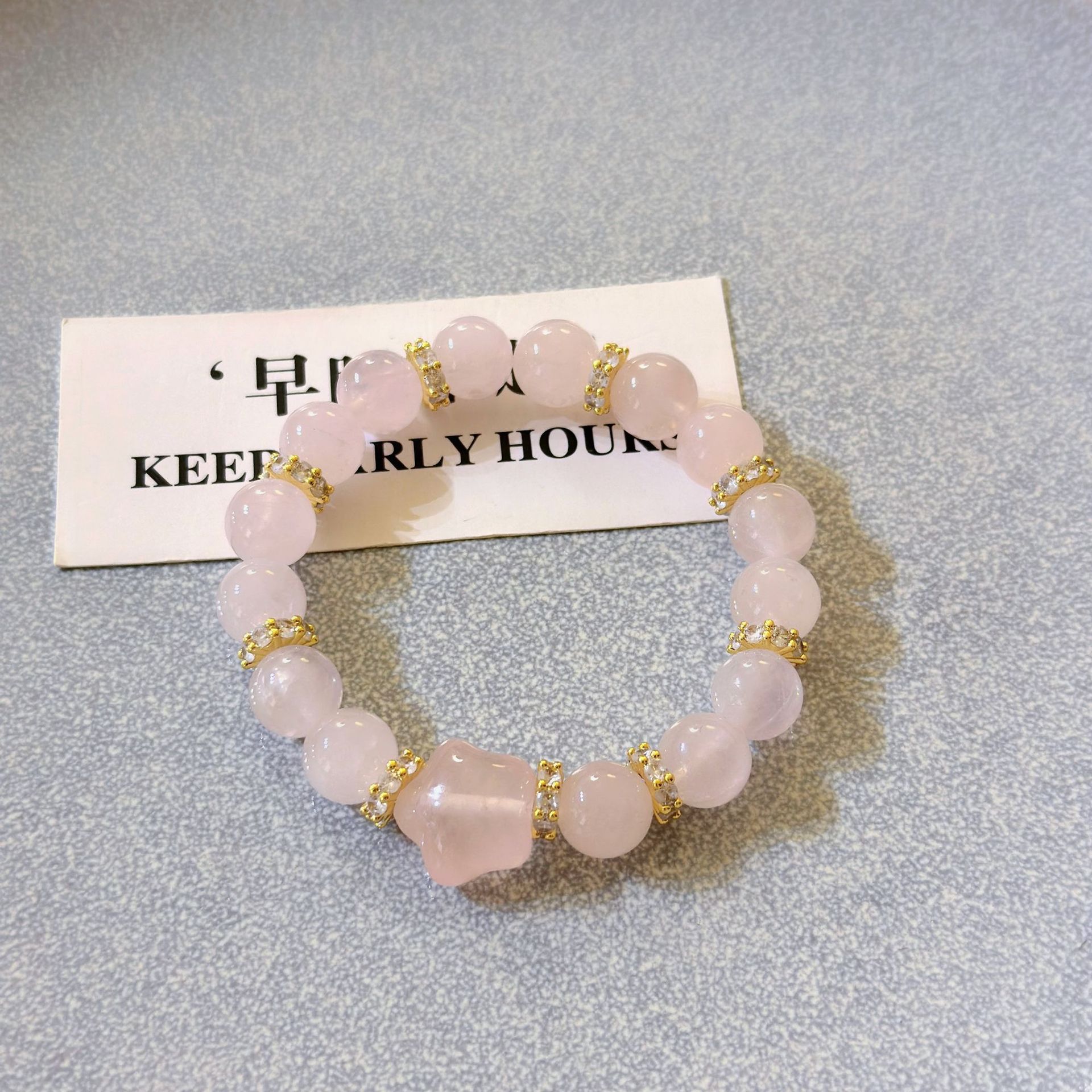 Pink Powdered Celestial Pink Quartz for Her: Elegant Madagascan Crystals & Shiny Pendant