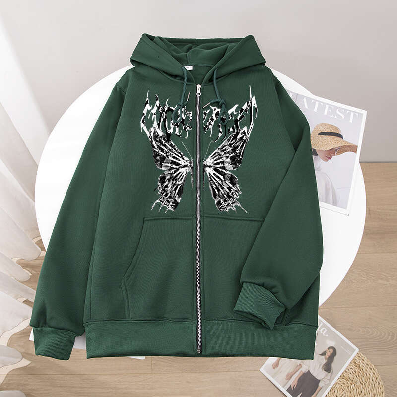 Men's Y2k Streetwear Zip-Up Hoodie With Random Graphic Print - Maroon Pullover, Regular Hine-Washable Jacket For Urban Fashion & Casual Attire, C