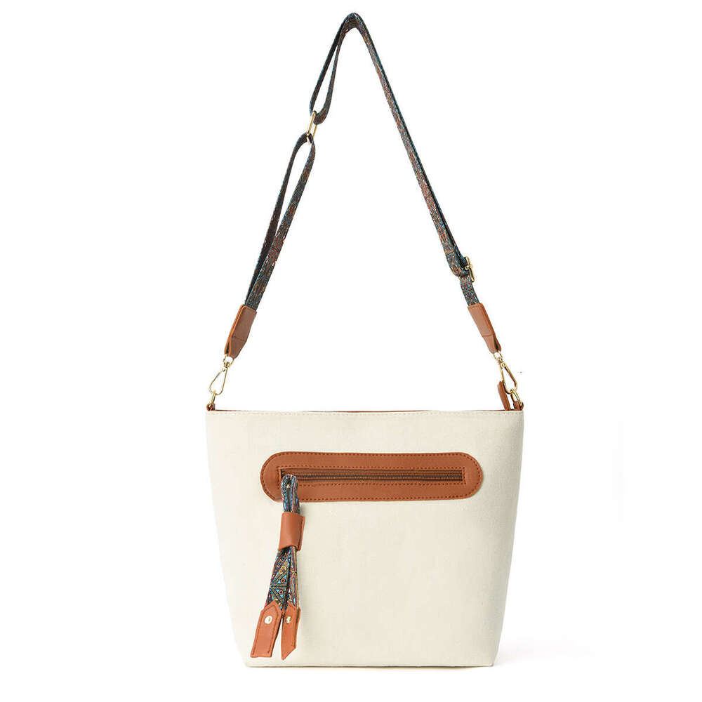 Designer Bags Vintage Style with Printed Webbing and Tassels, Fashionable Shoulder Bag, Designer Bags HOBO Commuter Large Capacity Crossbody Bag