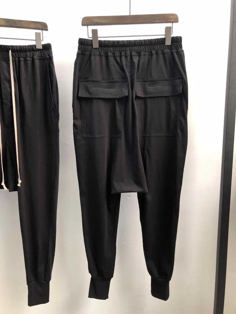 Owen Seak Men Casual Pants 100 Cotton Gothic Men Clothing Sweatpants Summer Lightweight Women Solid Loose Pants Size XLXJ251017