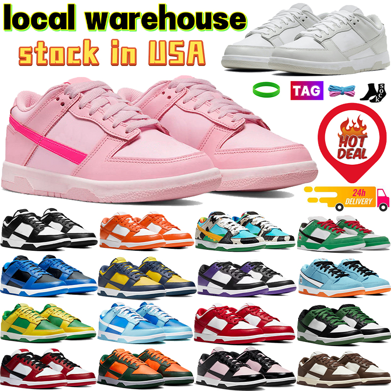 Designer sneakers Casual Shoes local warehouse white black Triple Pink womens mens shoe Sail Light Bone Chicago Easter Coast Grey Fog women trainers stock in USA 36-45