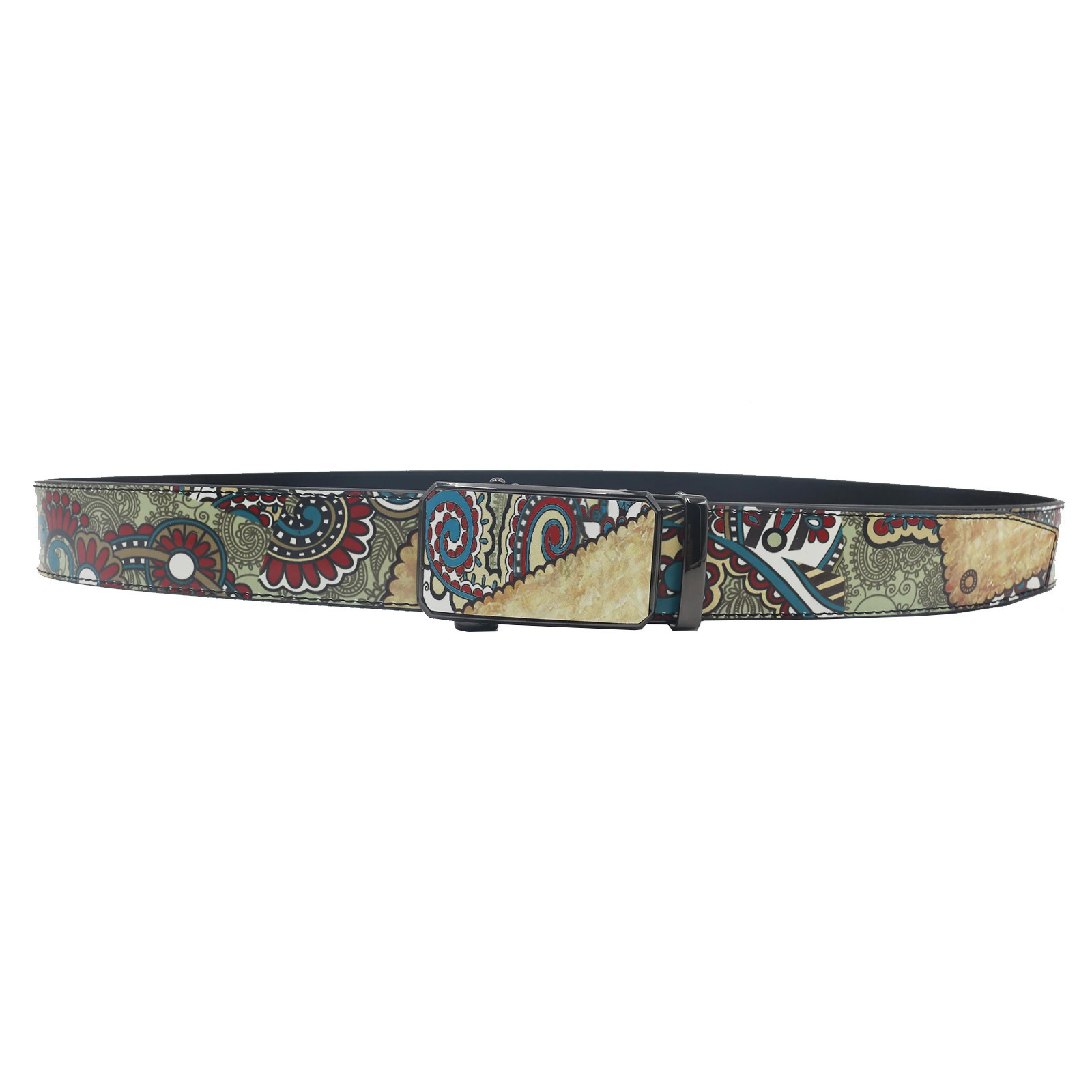 Elegant Hip hop Belts Quality PU Leather Belt Female Male Automatic Buckle Vintage Print Waist Straps 251010