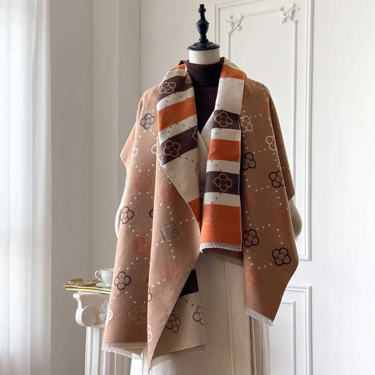 Womens Winter Versatile Trendy Highend Feel Faux Sheepskin Office Air Conditioner Scarf Thickened Warm Neck Warmer C251017