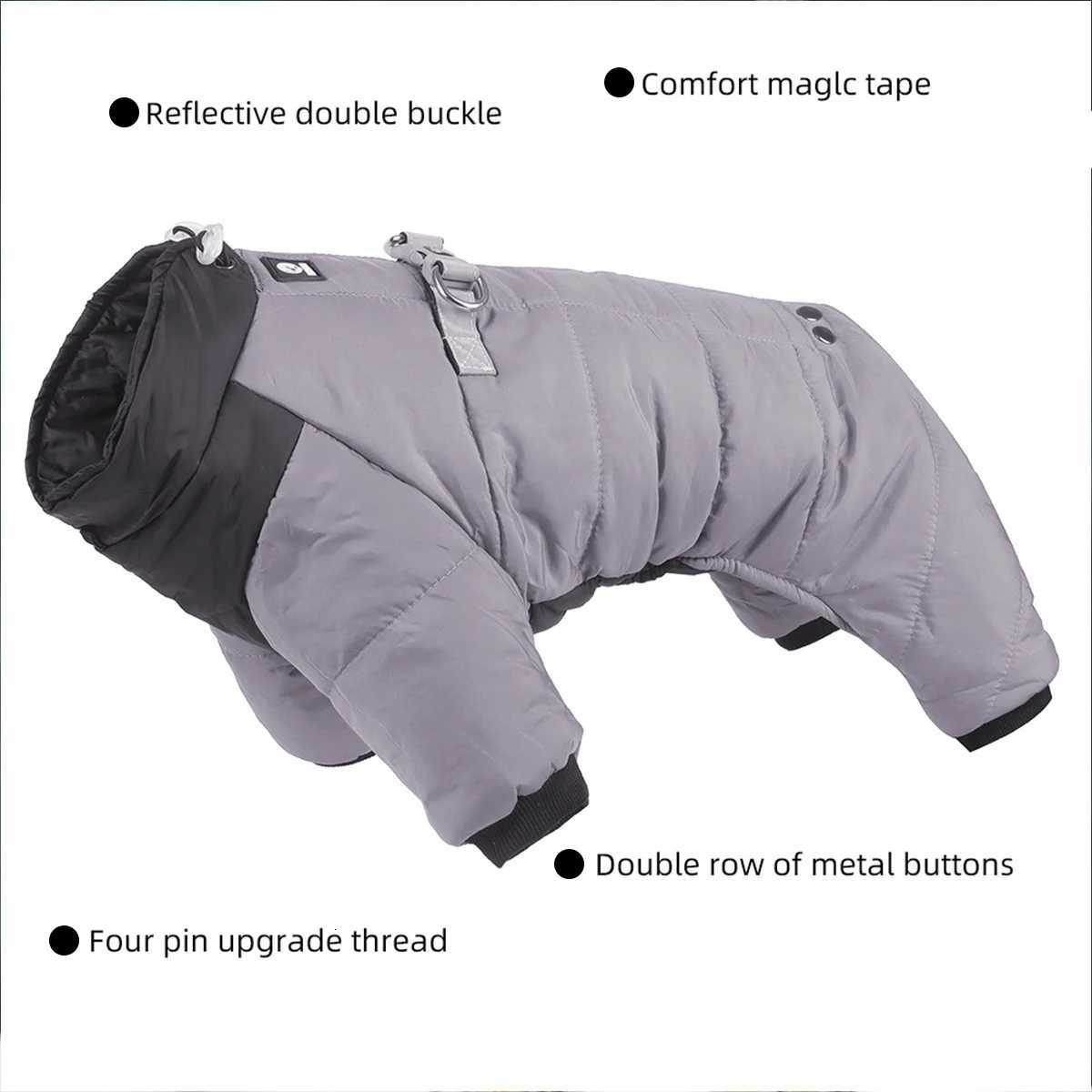 Cold Weather Padded Cotton Adjustable Collar Reflective Winter Warm Dog Coat Pet Clothing Puppy Clothes for Small DogsW251017