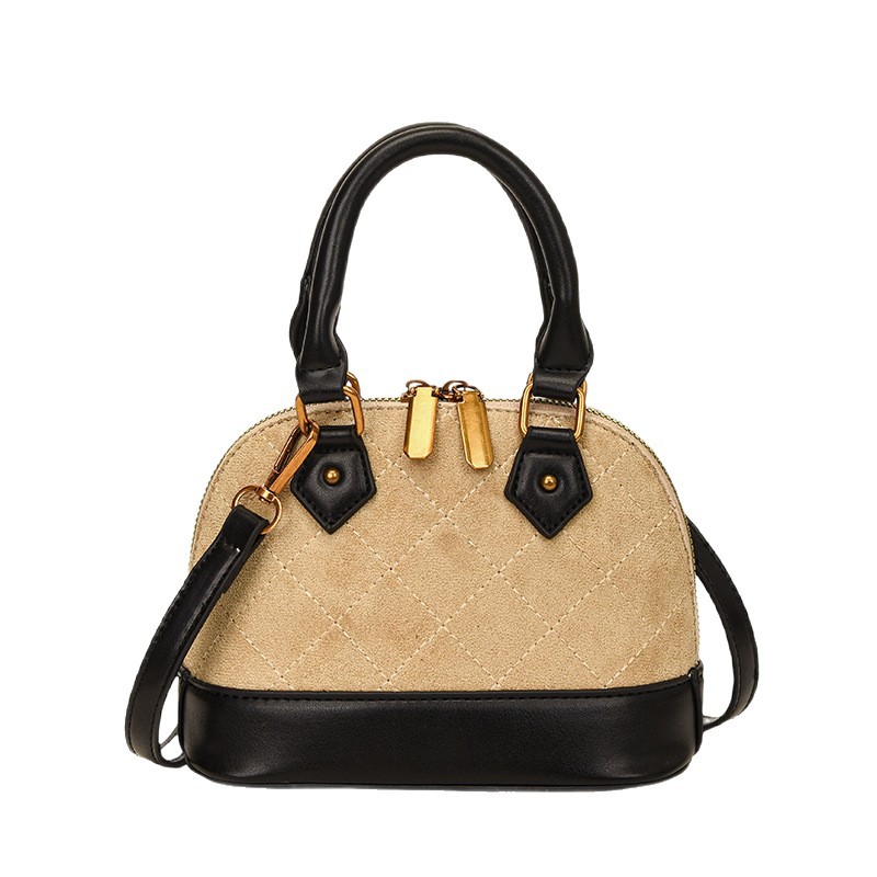 Designer bag free shipping 2025 New Classic Shell Bag with Simple Texture and Deer Skin Velvet Fashion Handbag for Women black brown coffee khaki