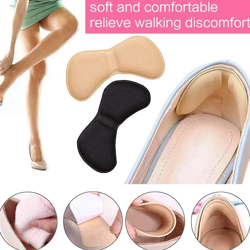 12 Pcs Heel Insoles Patch Pain Relief Antiwear Cushion Pads Feet Care Heel Protector Adhesive Back Sticker Shoes Insert Insole 251011