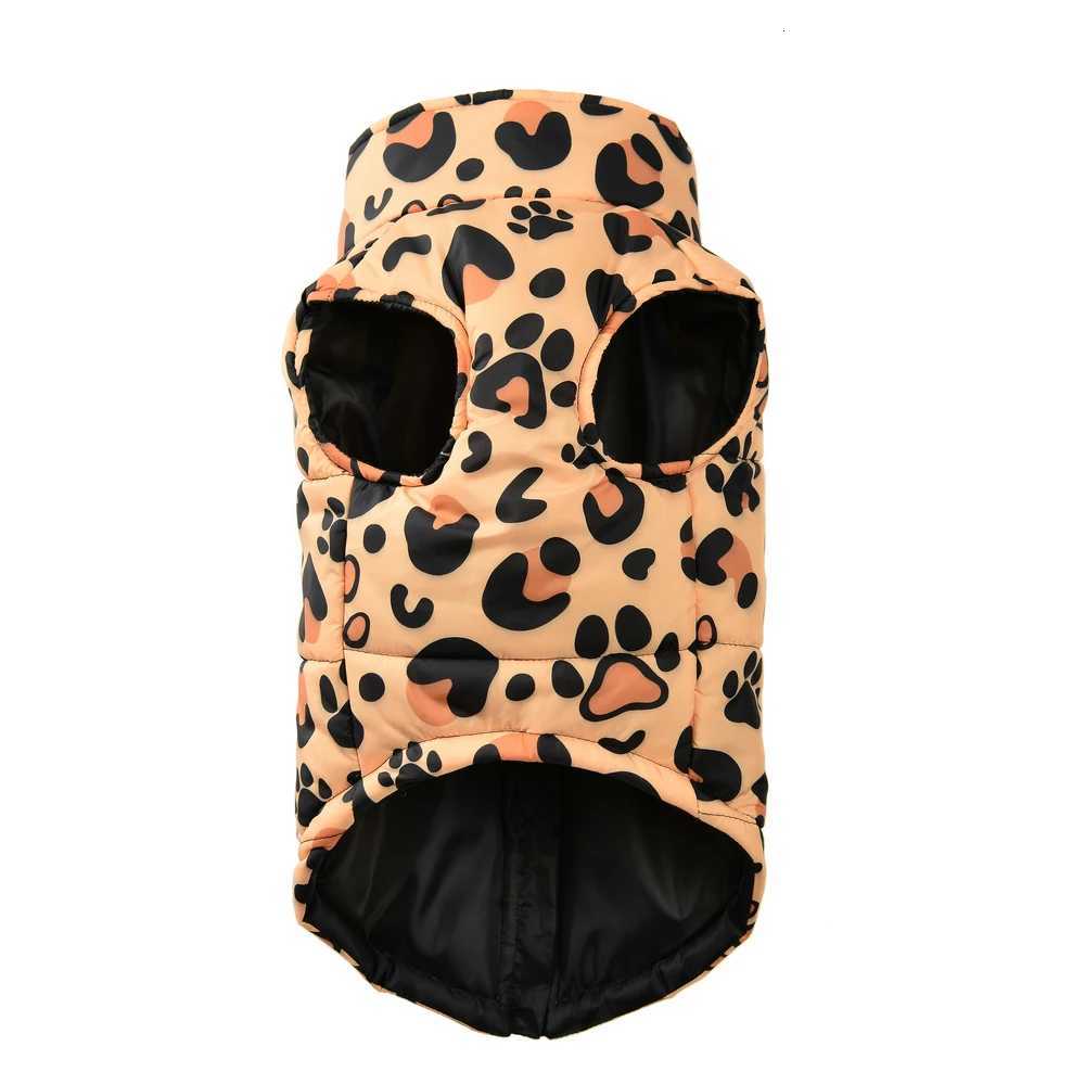 Winter Pet Clothes Waterproof Jacket Coat For Small Medium Dogs Cats Leopard Puppy Costumes With DRing Chihuahua French BulldogW251017