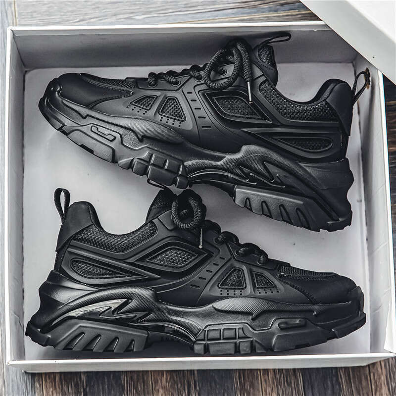 new Men's 2025 Spring New Breathable Mesh Fashion Casual Sneakers Youth Low-Top Thick-Soled Dad Shoes