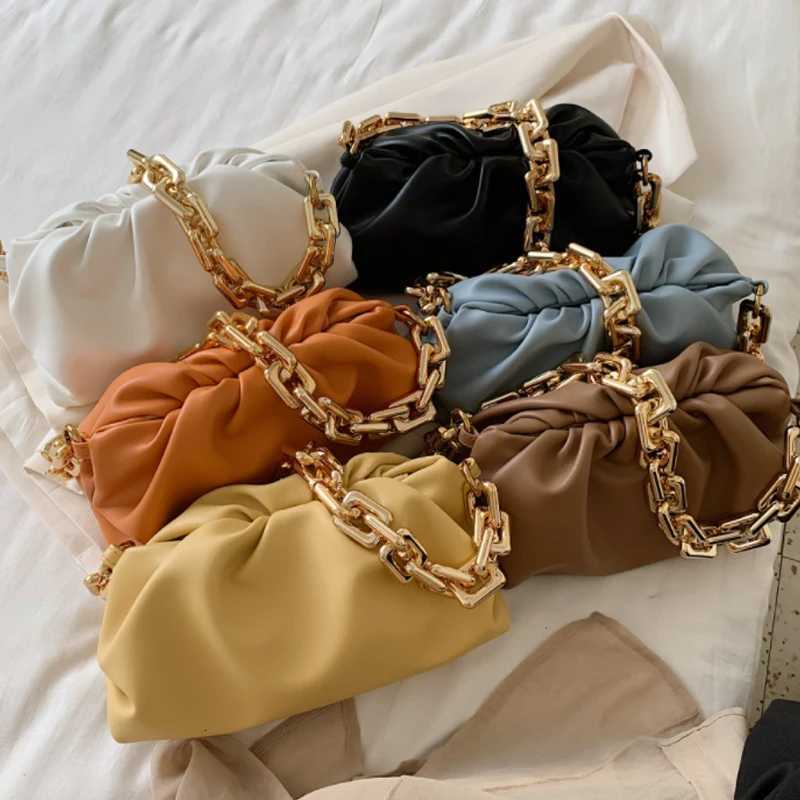 Luxury Gold Chain Women Handbag Fashion Soft Leather Hobos Bag Lady Shoulder Handbags Female Candy Color Travel Hand Bag Z251017
