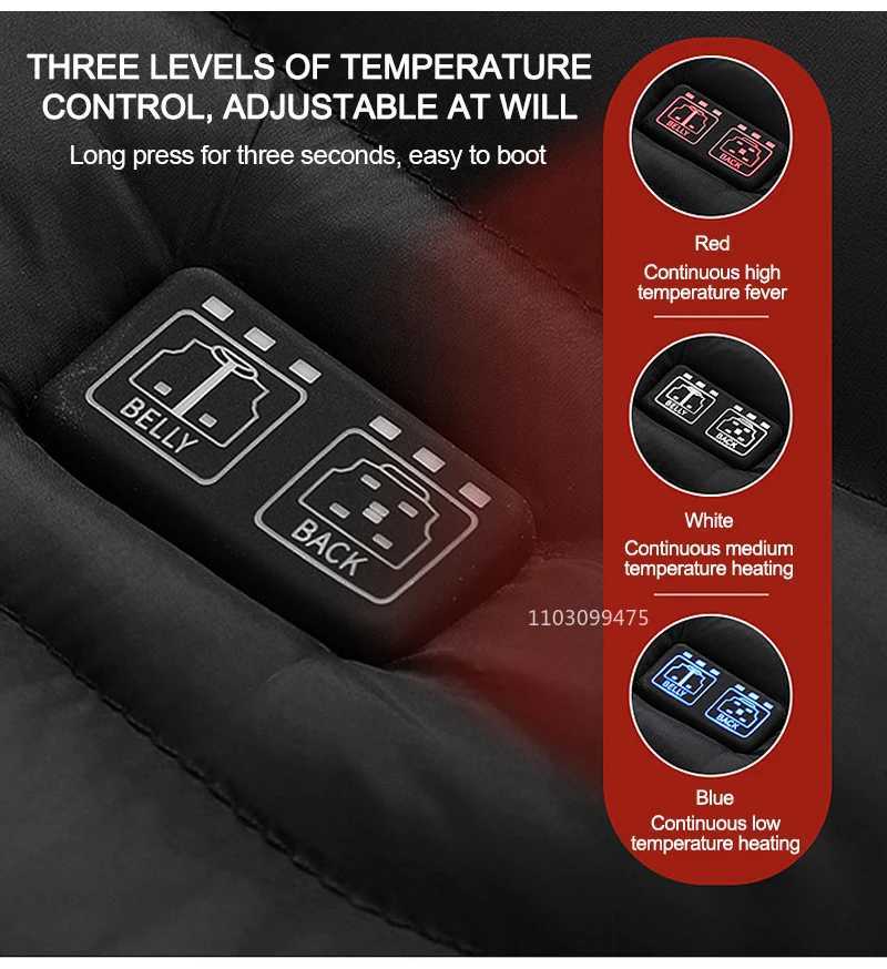 11 Areas Self Heated Jacket Men Women USB Heated Clothing Cotton Washed Winter Thermal Skiing Camping Hiking Jacket Warm Coats H251017