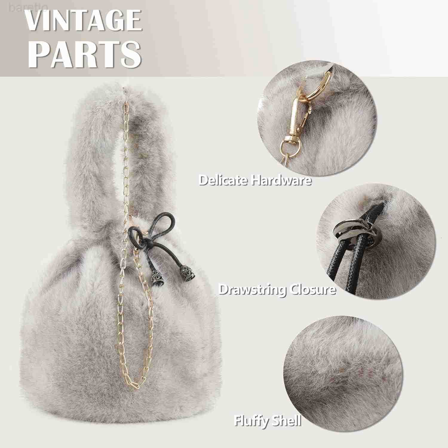 Fur Story Tote Bag Faux Fur Purses for Women Plush Handbag Fuzzy Shoulder Bag Big Capacity Black Purse for womens Girls Z251017