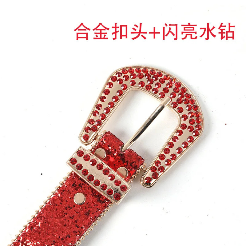 Full diamond belt fashionable and versatile decoration personalized diamond inlaid water diamond crystal sparkling belt 251010