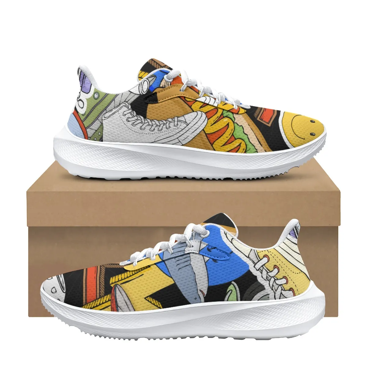 DHgatepod Men's Road Running Shoes | Textured Mesh & MD Sole | Breathable Athletic Shoes | All Season Sports Wear